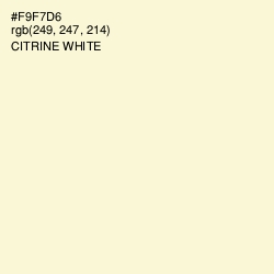 #F9F7D6 - Citrine White Color Image